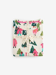 Ecru Skiing 100% Cotton Long Sleeve Pyjamas - Image 9 of 11