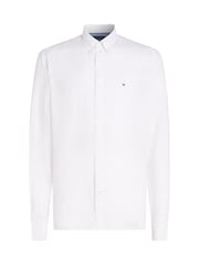 Tommy Hilfiger White 100% Linen Pigment Dyed Shirt - Image 6 of 7
