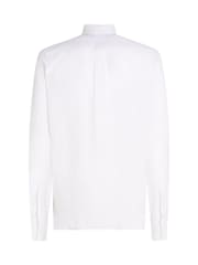 Tommy Hilfiger White 100% Linen Pigment Dyed Shirt - Image 7 of 7