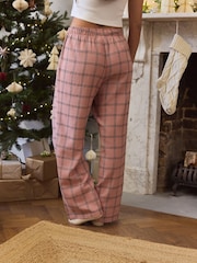Pink Check Flannel Pyjama Bottoms - Image 3 of 8