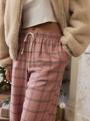 Pink Check Flannel Pyjama Bottoms - Image 4 of 8