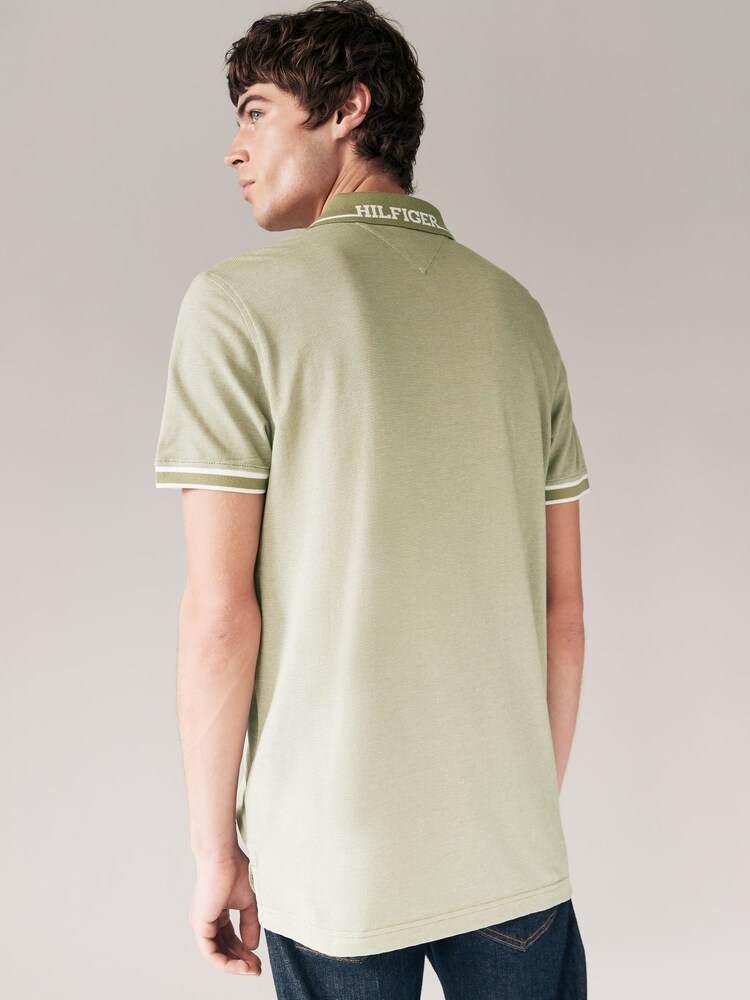 Tommy Hilfiger Blue Oxford Collar Polo T-Shirt - Image 2 of 4