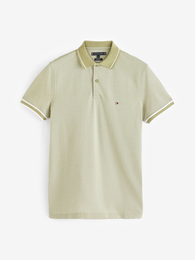 Tommy Hilfiger Blue Oxford Collar Polo T-Shirt - Image 4 of 4