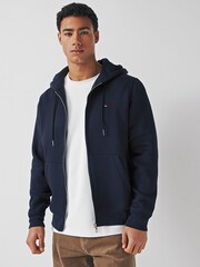 Klasyczna bluza z kapturem Tommy Hilfiger z logo z flagą i zamkiem - Obraz 1 z 1