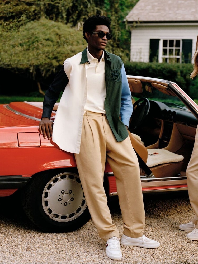 Tommy Hilfiger Green Blocking Solid Shirt - Image 2 of 5 Tommy Hilfiger Green Blocking Solid Shirt - Image 2 of 5