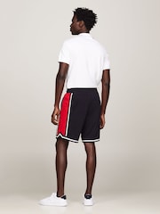 Tommy Hilfiger Black Sport Monotype Sweat Shorts - Image 2 of 6
