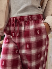 Red Check Flannel Pyjama Bottoms - Image 6 of 10