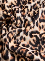 Leopard Print Long Sleeve Fleece Pyjamas - Image 10 of 11