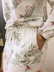 White Robin Christmas Cosy Long Sleeve Pyjamas - Image 4 of 6
