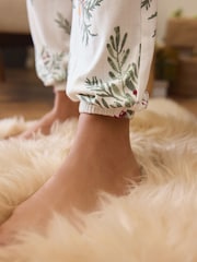 White Robin Christmas Cosy Long Sleeve Pyjamas - Image 5 of 6