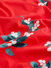 Red Mistletoe 100% Cotton Christmas Long Sleeve Pyjamas - Image 9 of 10