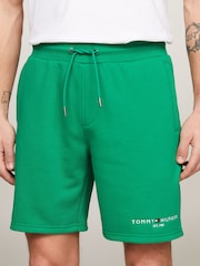 Tommy Hilfiger Green Logo Sweat Shorts - Image 1 of 5