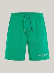 Tommy Hilfiger Green Logo Sweat Shorts - Image 5 of 5
