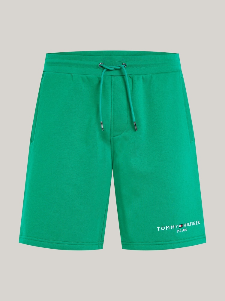 Tommy Hilfiger Green Logo Sweat Shorts - Image 5 of 5