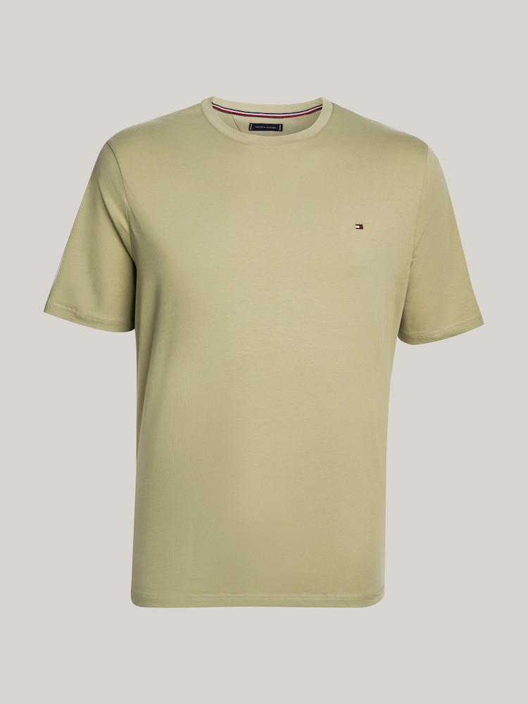 Tommy Hilfiger Green Slim Big And Tall Stretch T-Shirt - Image 5 of 5