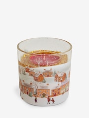Red Festive Spice Scented Christmas Light Up Candle - Image 4 of 4