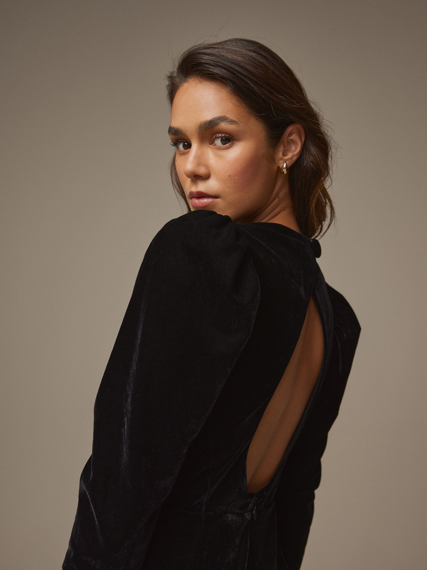 Buy Laura Ashley Black Velvet Mini Dress from Next Luxembourg
