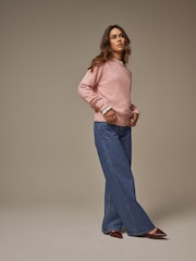 Laura Ashley Pink Crew Neck Jumper - Image 2 of 5