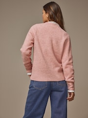 Laura Ashley Pink Crew Neck Jumper - Image 3 of 5
