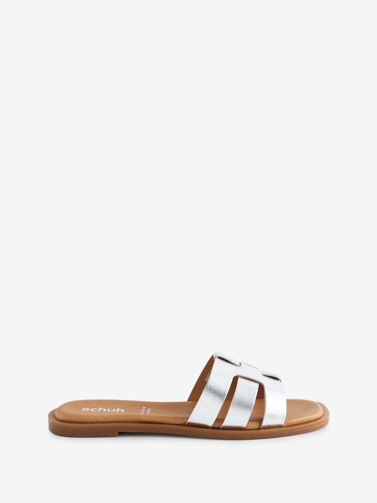 Schuh Tierney Leather Sliders - Image 1 of 5