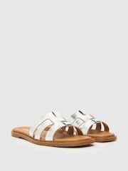 Schuh Tierney Leather Sliders - Image 3 of 5