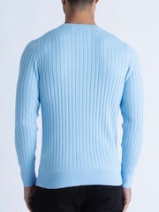 Luke 1977 Spare Rib Knitwear 100% Cotton Jumper - Image 2 of 7