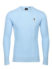 Luke 1977 Spare Rib Knitwear 100% Cotton Jumper - Image 4 of 7