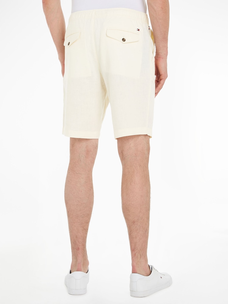Tommy Hilfiger Natural Harlem Linen Shorts - Image 2 of 6