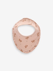 Rosa - Baby 100% Cotton Bow Turban and Bibs Set 4 Pack (0-18mths) - Imagen 4 de 6