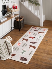 Natural Washable Christmas Hamish The Highland Cow Runner - Image 1 of 6