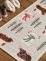Natural Washable Christmas Hamish The Highland Cow Runner - Image 4 of 6