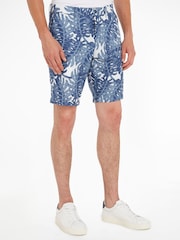 Tommy Hilfiger Blue Harlem 100% Linen Floral Print Shorts - Image 1 of 4
