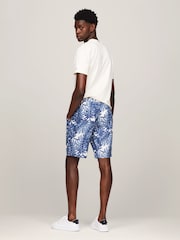 Tommy Hilfiger Blue Harlem 100% Linen Floral Print Shorts - Image 2 of 4