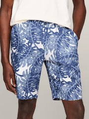 Tommy Hilfiger Blue Harlem 100% Linen Floral Print Shorts - Image 4 of 4