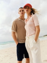 Tommy Hilfiger Blue Harlem Linen Shorts - Image 2 of 4