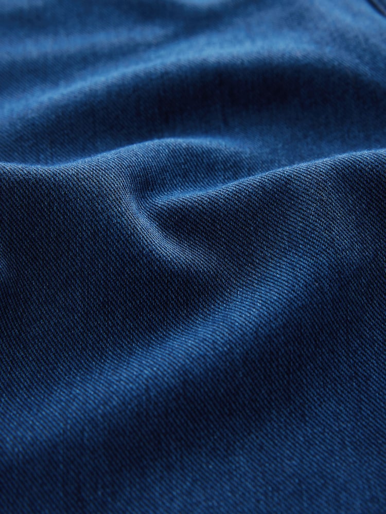 Dark Blue Brushed Jersey Denim Leggings - Image 8 of 8