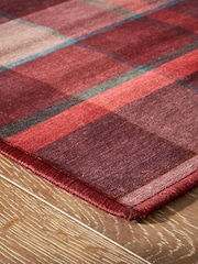 Red Washable Check Runner - Image 2 of 5