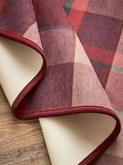Red Washable Check Runner - Image 4 of 5