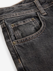 Washed Black Baggy Wide leg Jeans - Image 3 of 5