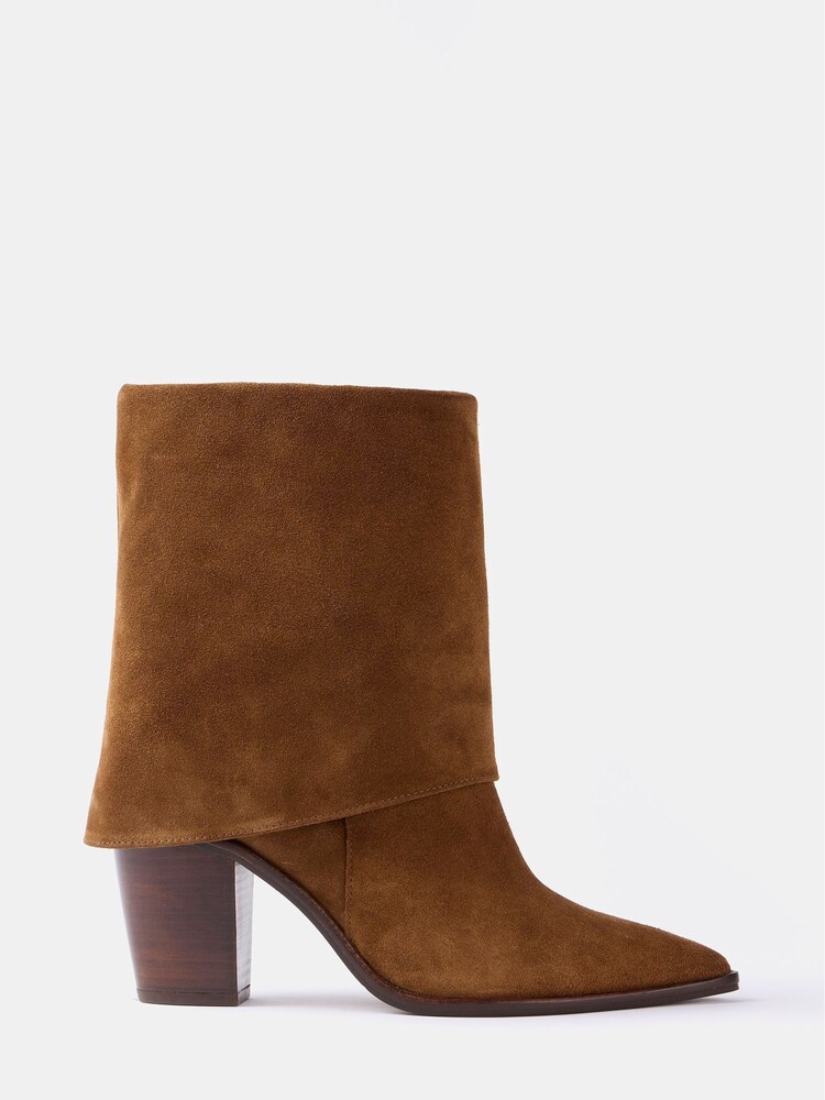 Mint Velvet Brown Suede Ankle Boots - Image 1 of 4