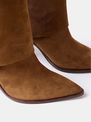 Mint Velvet Brown Suede Ankle Boots - Image 3 of 4