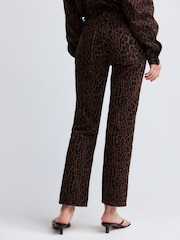 Leopard Print Straight Jeans - Image 4 of 7