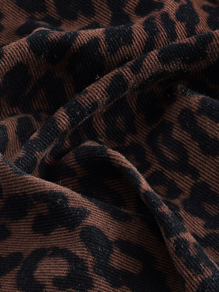 Leopard Print Straight Jeans - Image 7 of 7 Leopard Print Straight Jeans - Image 7 of 7