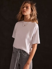 Mint Velvet White Ultimate T-Shirt - Image 2 of 7