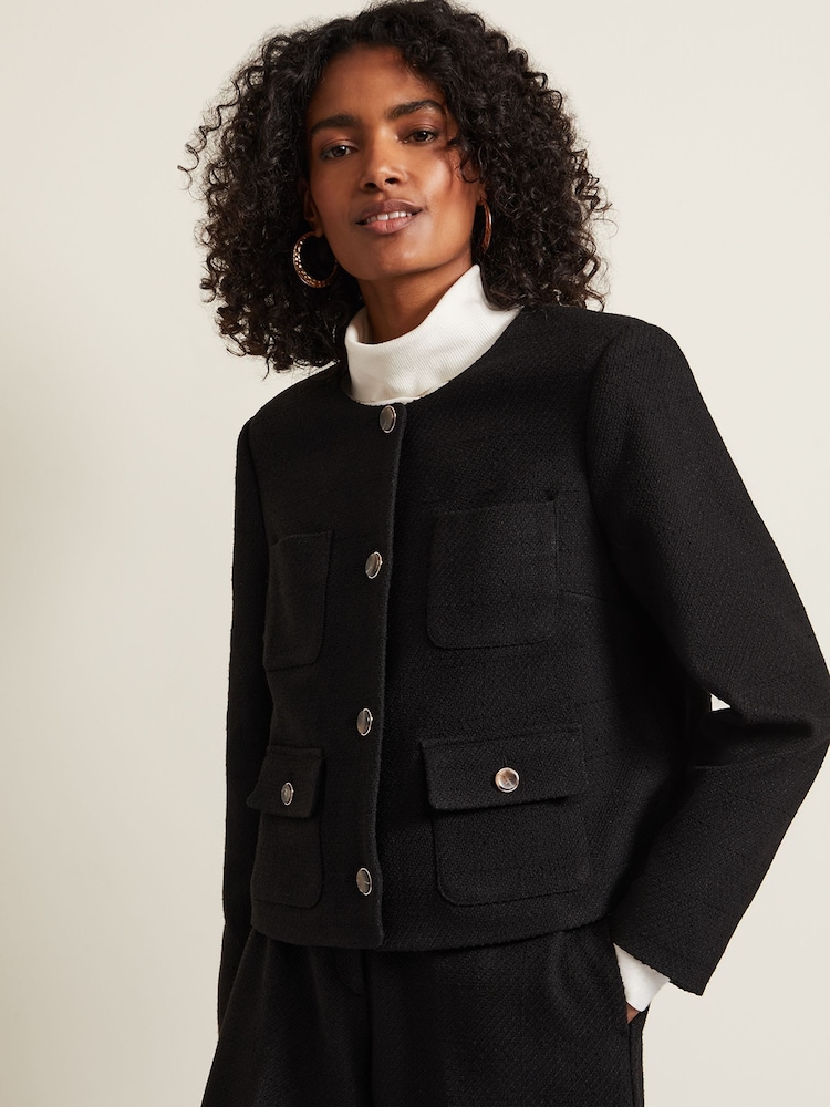 Phase Eight Black Bouclé Ripley Jacket - Image 2 of 7