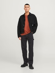 JACK & JONES Black Eddie Loose Fit Jeans - Image 2 of 8