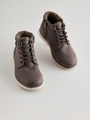 Chocolate Brown Thinsulate™  Lined Lace-Up Boots - Image 1 of 6