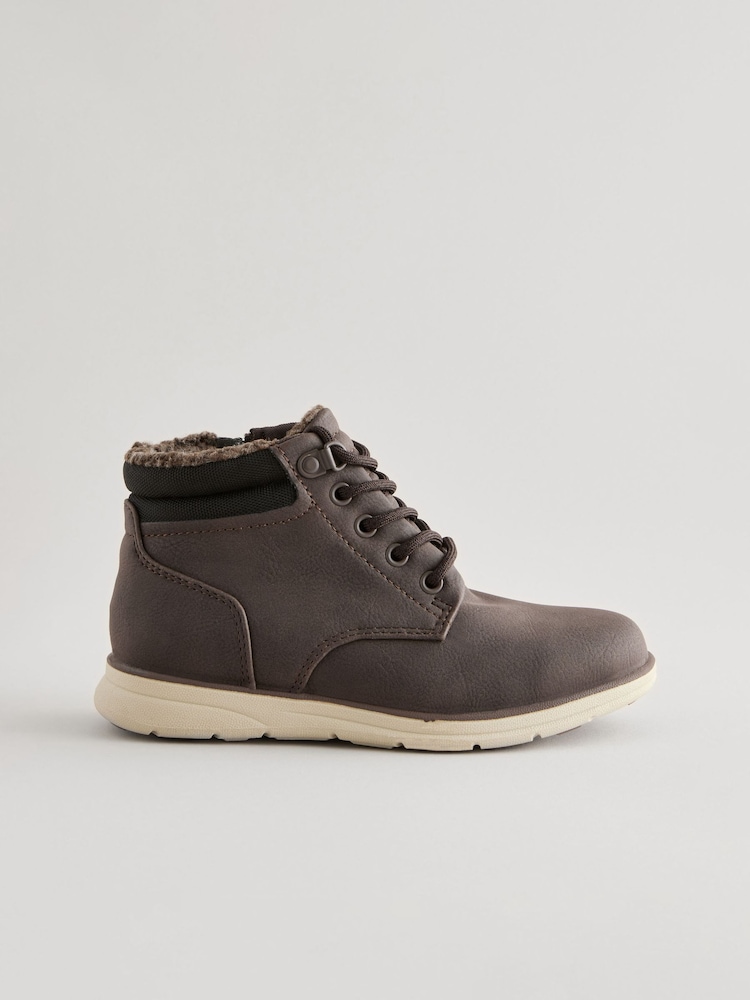 Chocolate Brown Thinsulate™ Lined Lace-Up Boots - Image 2 of 6 Chocolate Brown Thinsulate™ Lined Lace-Up Boots - Image 2 of 6