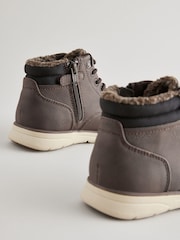 Chocolate Brown Thinsulate™  Lined Lace-Up Boots - Image 3 of 6