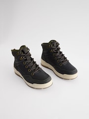 Blue Leather Lace Up Boots - Image 1 of 5